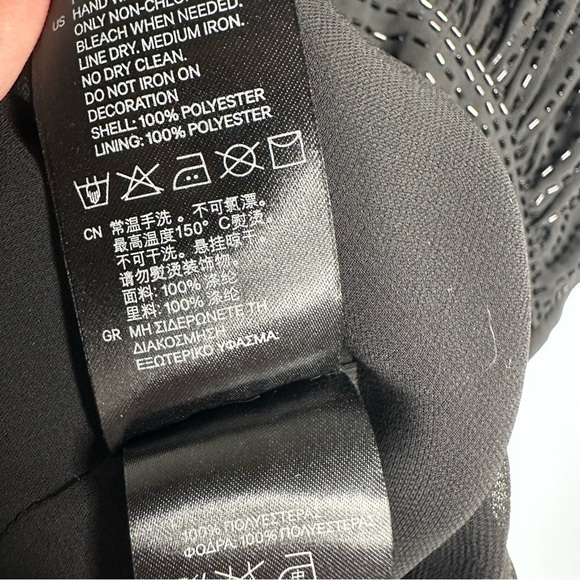 Jimmy Choo x H&M LIMITED EDITION Black Beaded Cocktail Dress Size 4 - Picture 9 of 10